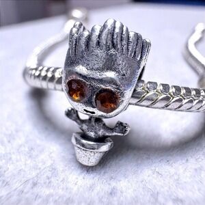 Baby Groot Pot Charm Bracelet Bead fits PANDORA